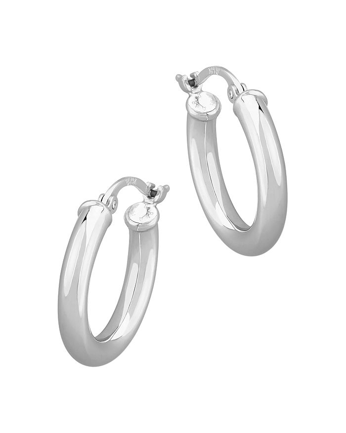 Bloomingdale's Small Hoop Earrings In 14k White Gold - 100% Exclusive