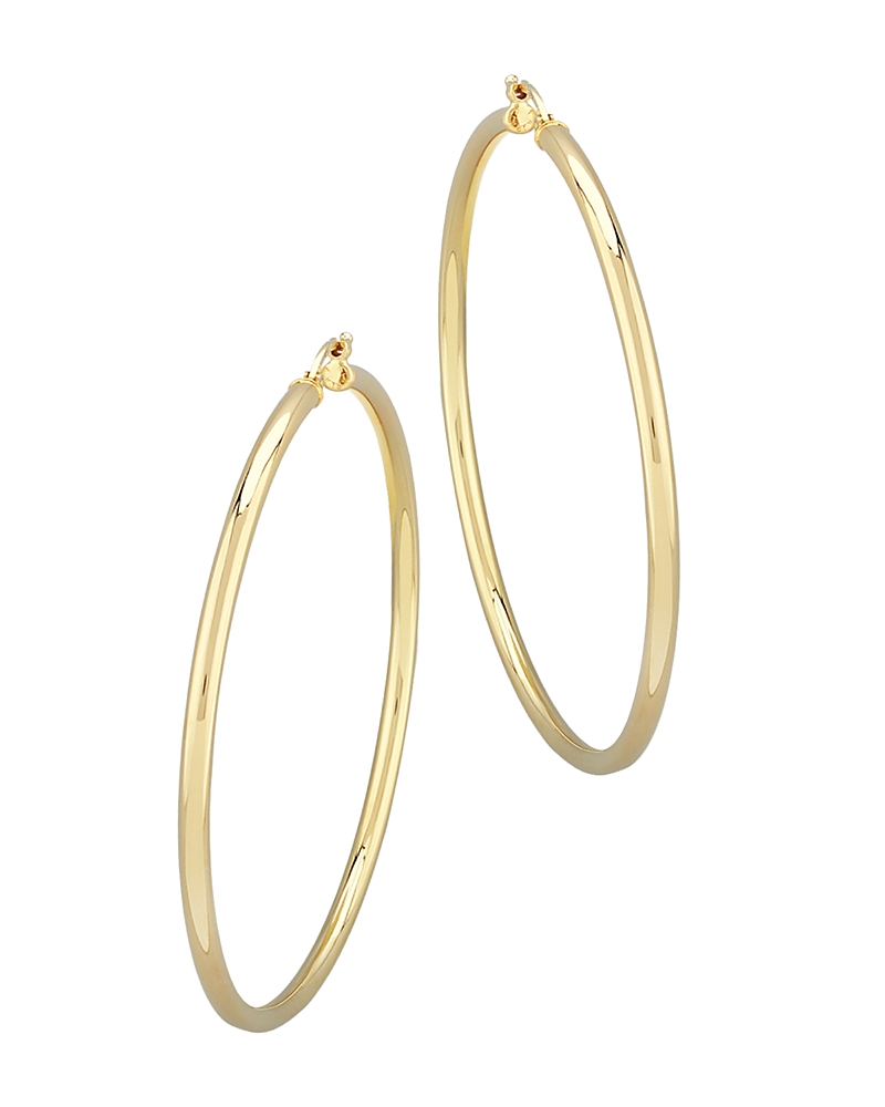 Bloomingdale's Large Hoop Earrings In 14k Yellow Gold - Exclusive In Gold