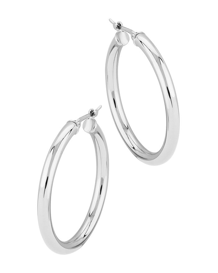 Bloomingdale's Small Hoop Earrings In 14k White Gold - 100% Exclusive