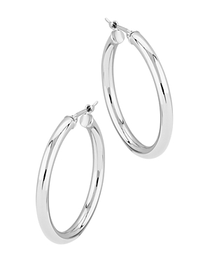 Bloomingdale's Small Hoop Earrings in 14K White Gold - 100% Exclusive