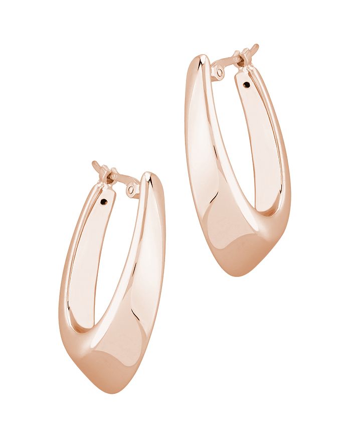 Bloomingdale's Medium Hoop Earrings In 14k Rose Gold - 100% Exclusive