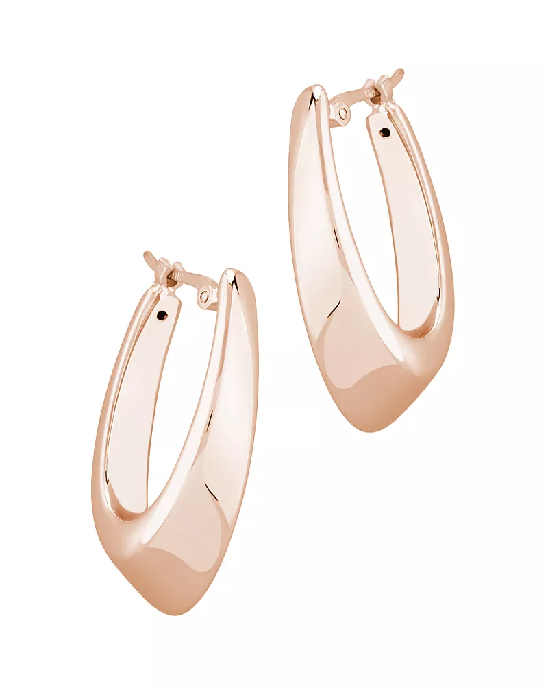 Bloomingdale's Fine Collection Medium Hoop Earrings in 14K Rose Gold