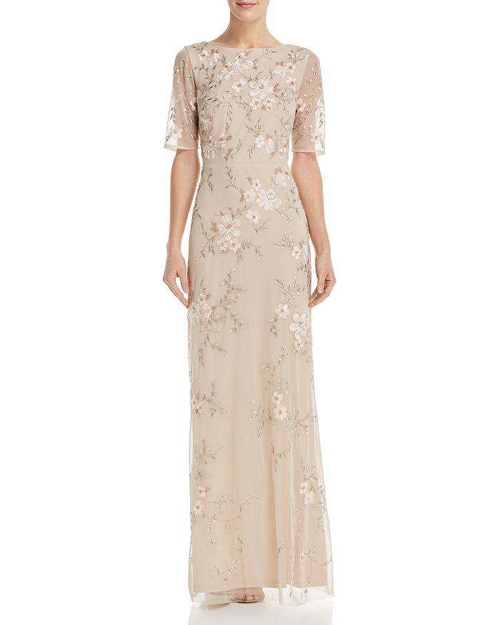 Adrianna Papell Embellished Floral Gown | Bloomingdale's