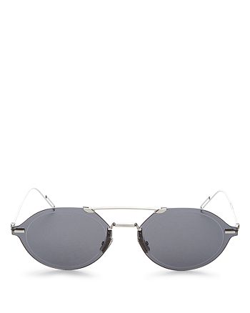 Dior Men's Chroma 3 Brow Bar Rimless Round Sunglasses, 55mm ...