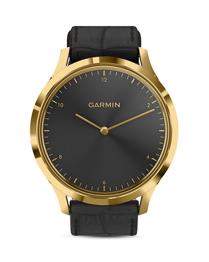 Garmin Vivomove Hr Touchscreen Hybrid Smartwatch, 43mm In Black/black