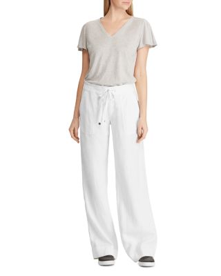 Linen Wide-Leg Pants, Regular &amp; Petite