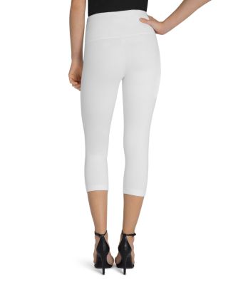 Denim Capri Leggings in White