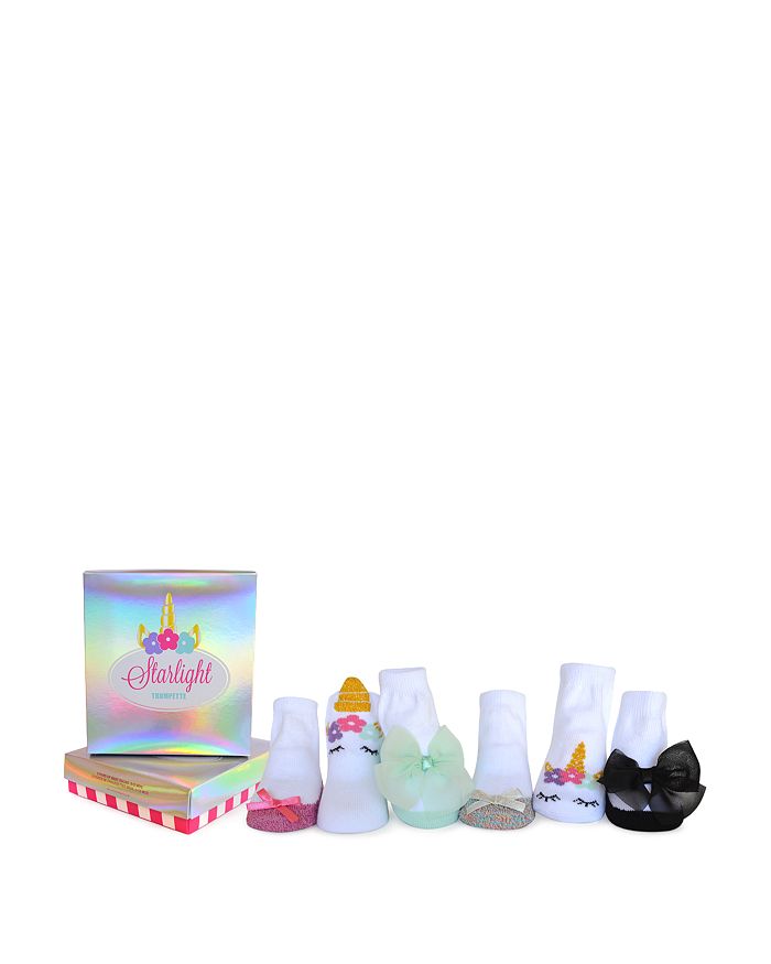 Trumpette Girls' 6-piece Starlight Socks Set - Baby In Multi