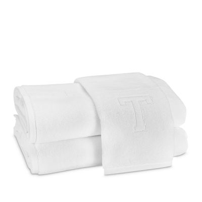 Matouk Auberge Monogrammed Letter Towel Collection - Fingertip Towel, T