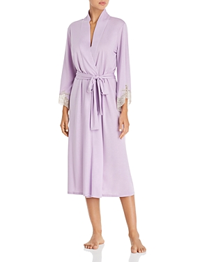 Natori Luxe Shangri-la Knit Robe In Light Wisteria