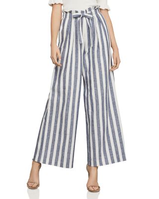 paperbag waist striped pants