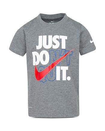 Reafirmar Marcha atrás Existe Nike Boys' Just Don't Quit Tee - Little Kid | Bloomingdale's