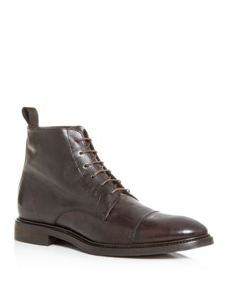 Paul Smith Leather Cap Toe Boots Paul Smith - Jarman Cap-Toe Leather Boots - Men - Brown Paul  main image 3