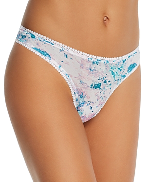 On Gossamer 'triple Twist' Mesh Thong In Marble Skies