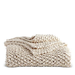 Shop Dkny Pure Chunky Knit Throw In Natural