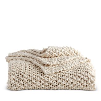 DKNY PURE Chunky Knit Throw | Bloomingdale's