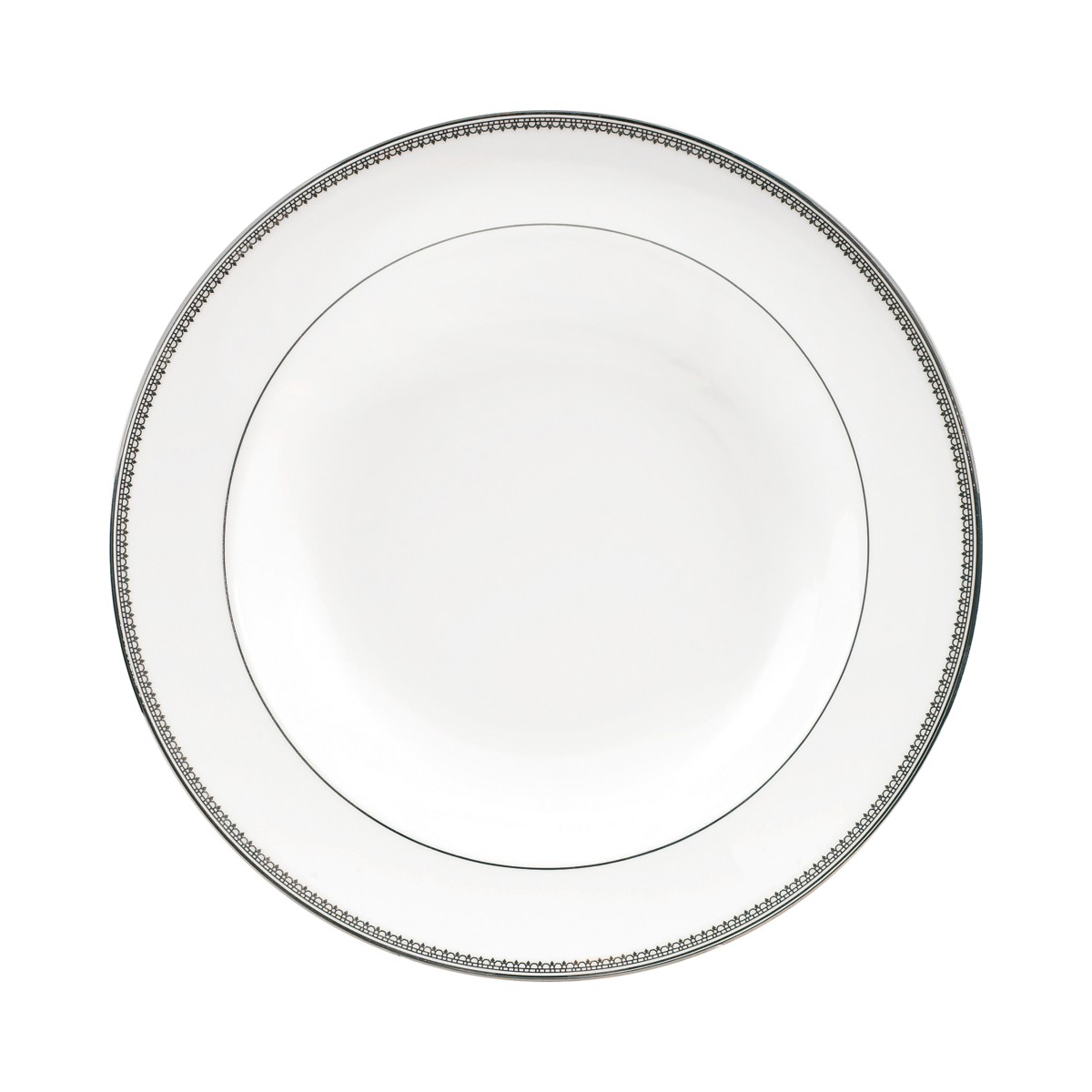 Wedgwood Vera Wang Wedgwood Vera Lace Rim Soup Bowl in Vera Lace Platinum
