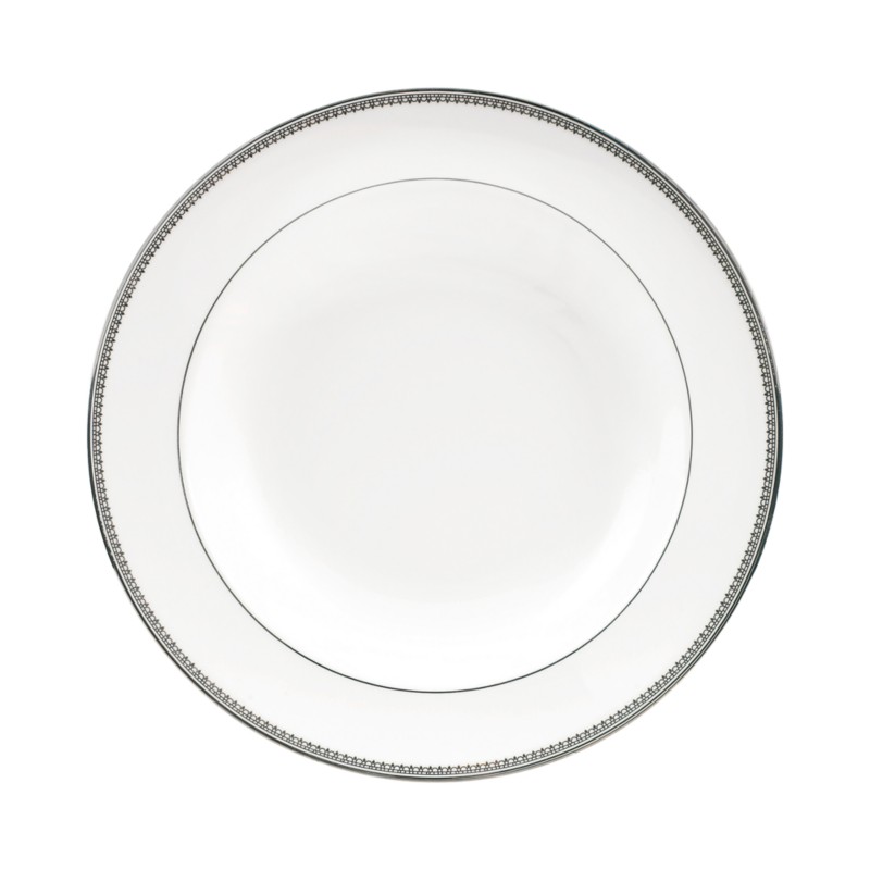 Wedgwood Vera Wang Wedgwood Vera Lace Rim Soup Bowl in Vera Lace Platinum