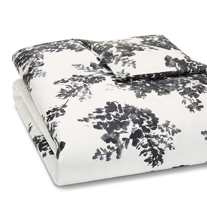 Vera Wang Ink Botanical Sateen Duvet Cover, King Bloomingdale's