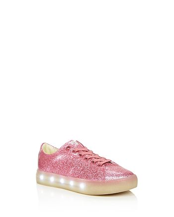 Pink Glitter Shoes Sparkled Grapefruit Pink Sneakers Hand Painted for Baby or Toddler Schoenen Meisjesschoenen Sneakers & Sportschoenen 