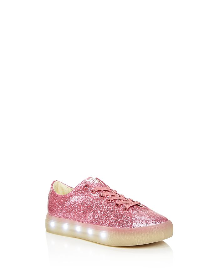 POP SHOES Girls St. Laurent Glitter Light Up Slip On Sneakers