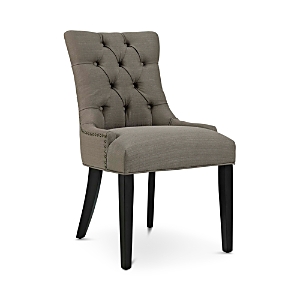 Modway Regent Upholstered Fabric Dining Chair In Granite