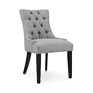 Modway Regent Upholstered Fabric Dining Chair In Light Gray