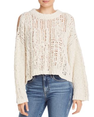 Free people cold shoulder sweater hotsell