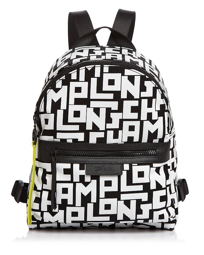 Longchamp Le Pliage Lgp Small Logo Backpack In Black/white | ModeSens