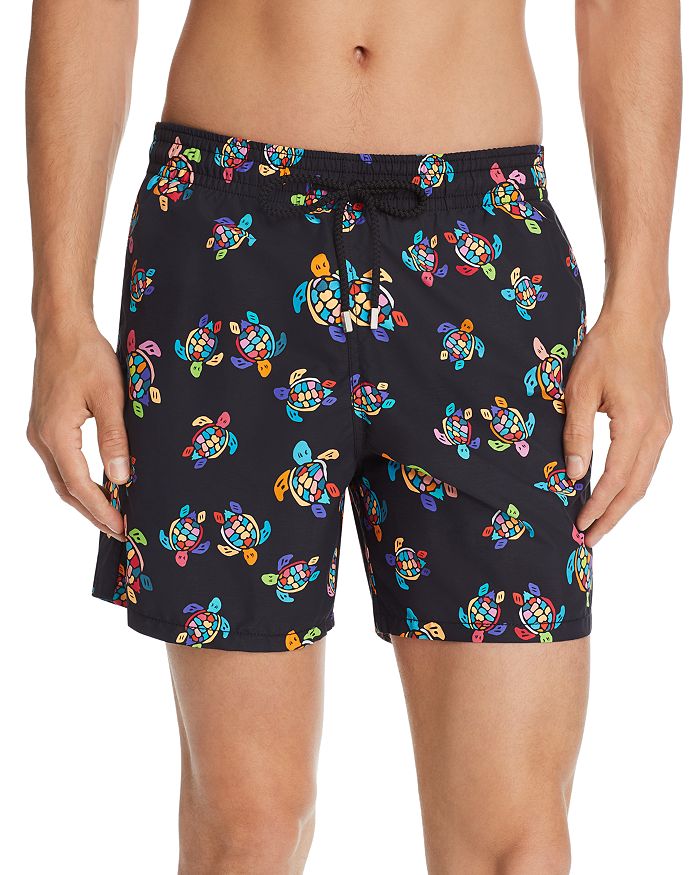 Moorea Jungle Turtles Print Swim Shorts