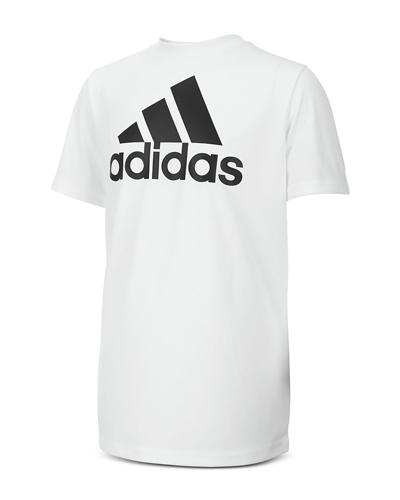Adidas Originals Unisex Clima Performance Logo Tee - Big Kid In White