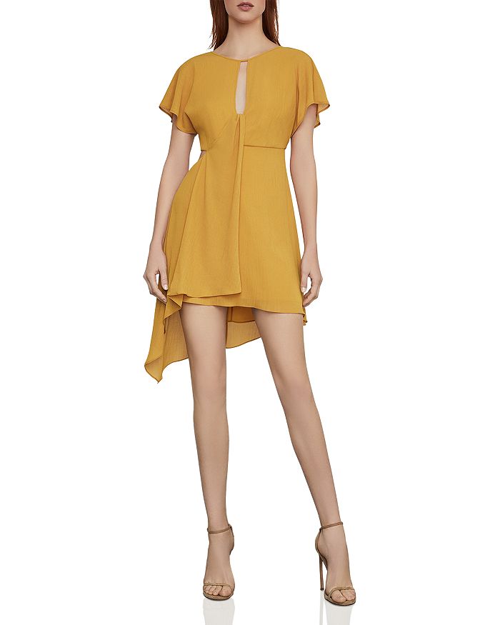 bcbg yellow chiffon dress BCBGMaxAzria | Dresses | Bcbg Chiffon And Silk Yellow Maxi