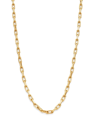 14K Yellow Gold Open Link Chain Necklace, 16