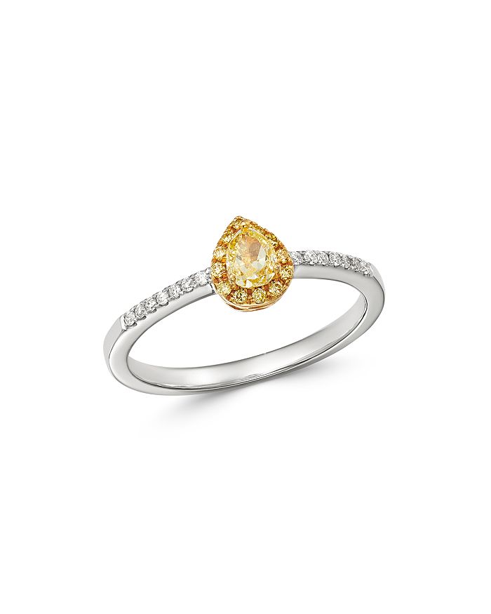 Bloomingdale's Yellow & White Diamond Ring In 14k Yellow & White Gold - 100% Exclusive In Yellow/white