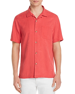 Tommy Bahama Al Fresco Tropics Short-sleeve Classic Fit Jacquard Shirt In Paradise Pink