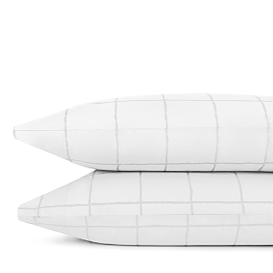 Ugg Whisper Windowpane Standard Pillowcase, Pair In Snow
