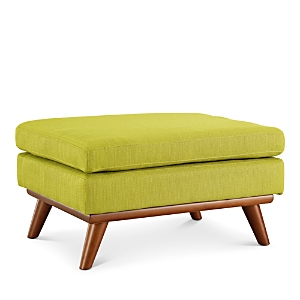 Modway Engage Upholstered Fabric Ottoman In Green