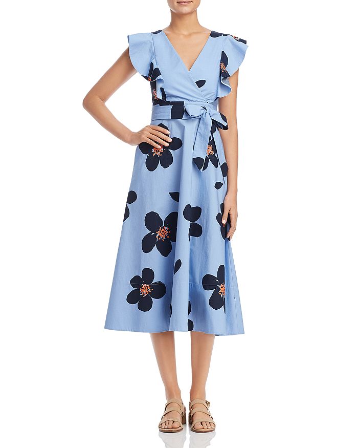 kate spade new york Grand Flora Midi Dress | Bloomingdale's