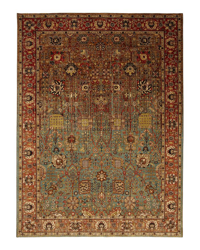 Karastan Spice Market Myanmar Area Rug, 9'6 X 12'11 In Aquamarine