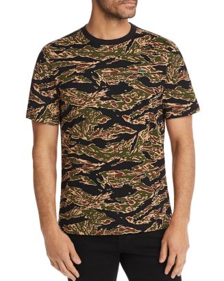 Lacoste L!VE Camo Printed Heavyweight Tee | Bloomingdale's