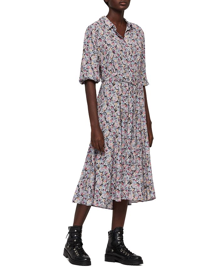 ALLSAINTS Chiara Sketch Midi Shirt Dress Bloomingdale s