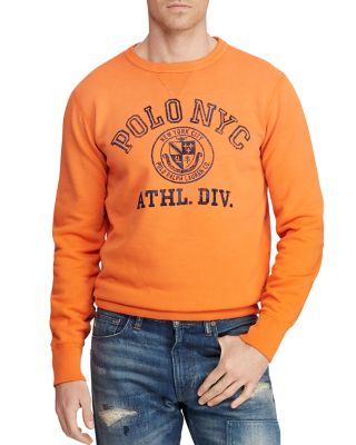 orange polo sweatshirt