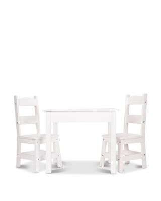 melissa & doug wooden table & chairs set
