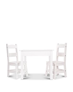 Melissa & Doug - 3-Piece Wood Table & Chairs Set
