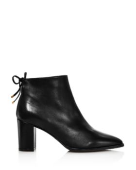 stuart weitzman women's gardiner block heel ankle booties