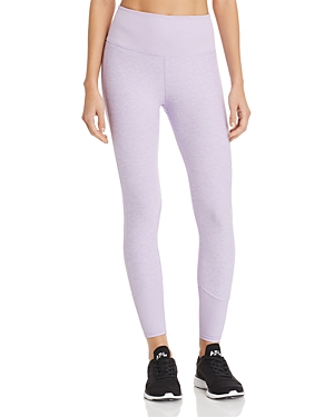 Alo Yoga 7/8 High-waist Lounge Leggings In Ultraviolet Heather