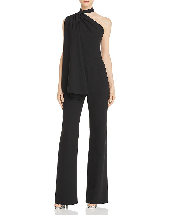 Black halo jumpsuit bloomingdales clearance