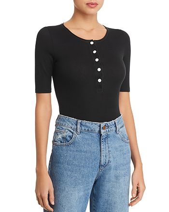 Rag Bone Mac Rib Knit Bodysuit Bloomingdale S
