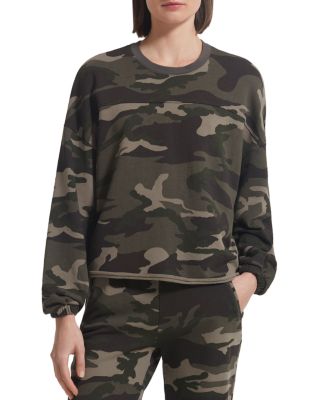 camouflage crewneck sweatshirt