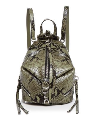 mini snakeskin backpack